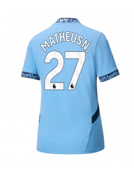 Billige Manchester City Matheus Nunes #27 Hjemmedrakt Dame 2024-25 Kortermet